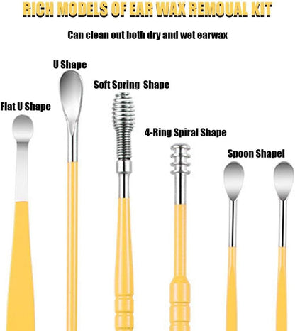 Ear Wax Removal Kit 6 in 1 – Premium Safe Ear Cleaning Tool Set | Buy 1 Get 1 Free Mega Offer Limited Time