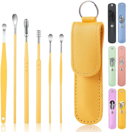 Premium Ear Wax Removal Kit 6 in 1 – Safe, Reusable & Professional Ear Cleaning Tool Set for All Ages
