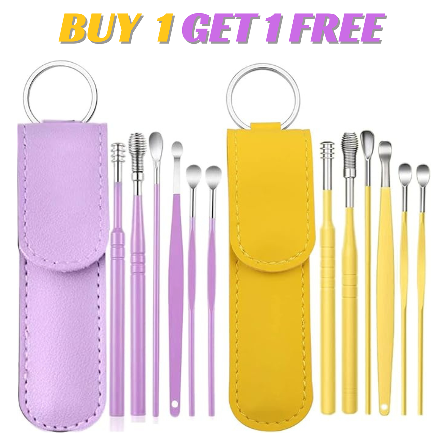 Ear Wax Removal Kit 6 in 1 – Premium Safe Ear Cleaning Tool Set | Buy 1 Get 1 Free Mega Offer Limited Time